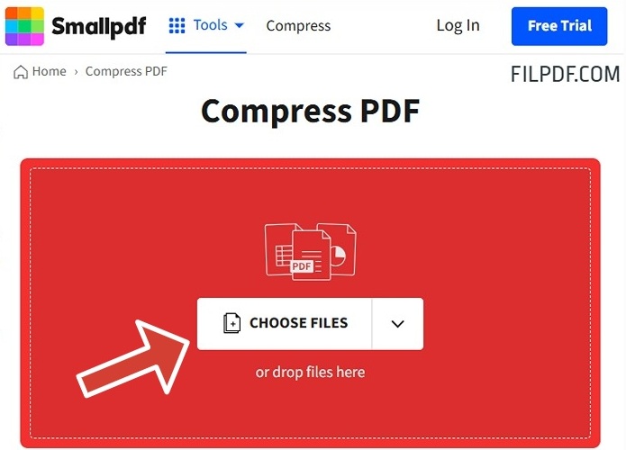 Smallpdf Compress PDF Tools