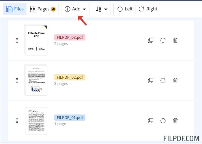 Step 2: Upload Your PDF Files