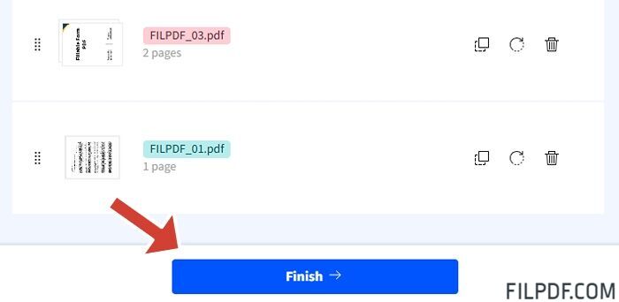 Step 4: Merge PDF Files