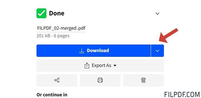Step 5: Download the Merged PDF