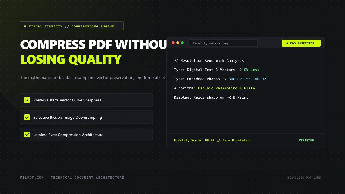 How to Compress a PDF Without Losing Quality: The Science of Lossless Optimization