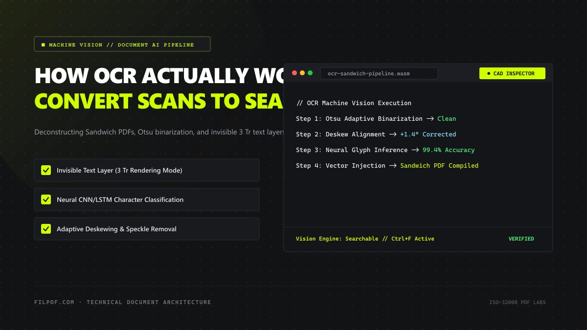 How OCR Actually Works: Converting Scanned PDFs into Searchable Sandwich Documents