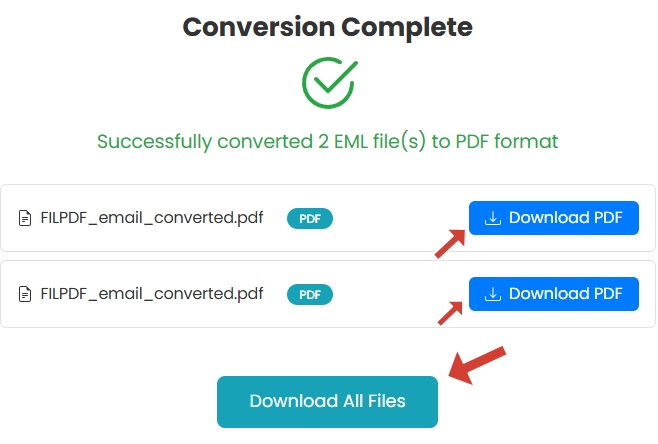Download your converted PDF documents
