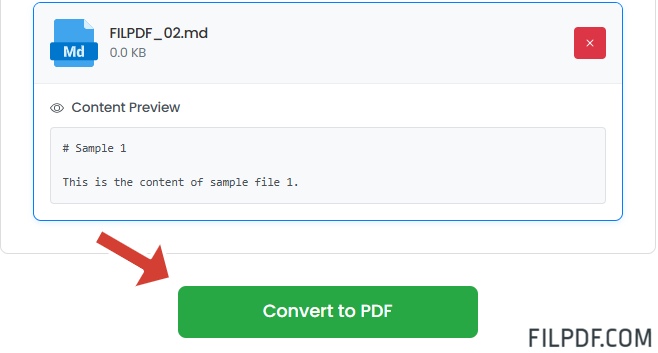 Convert Markdown files to PDF format instantly