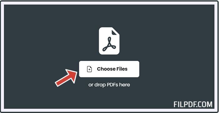 Upload PDF files interface