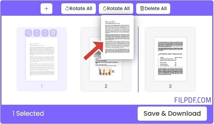 Drag and drop to rearrange PDF pages