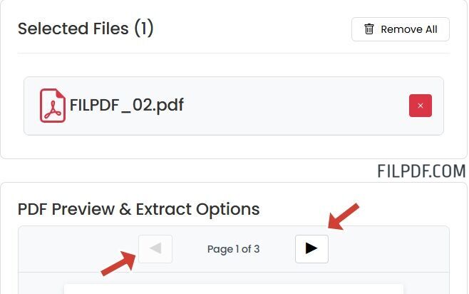 Select specific PDF page for table extraction