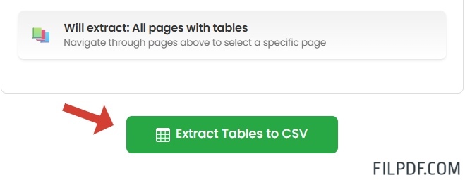 Extract tables from PDF to CSV format