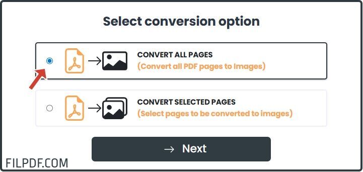 Automatic PDF to JPG conversion for all pages with high-resolution output