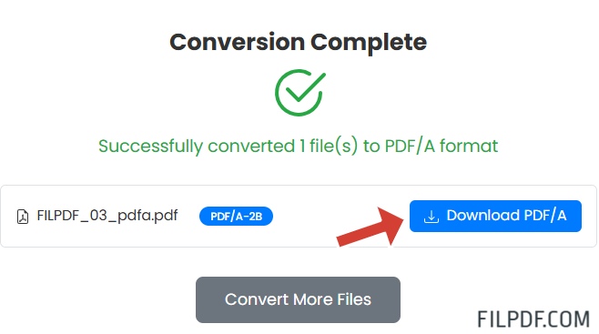 Download PDF/A files for long-term preservation