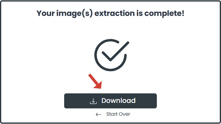 Download converted high-quality PNG images from PDF