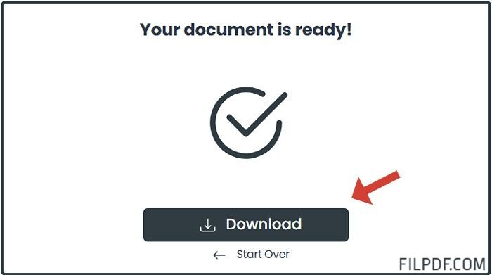 Download converted Word documents from PDF conversion