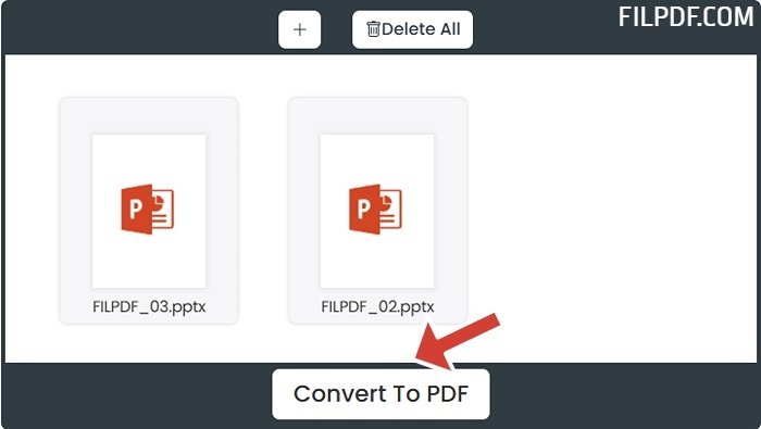 Start the PowerPoint to PDF conversion while preserving original formatting