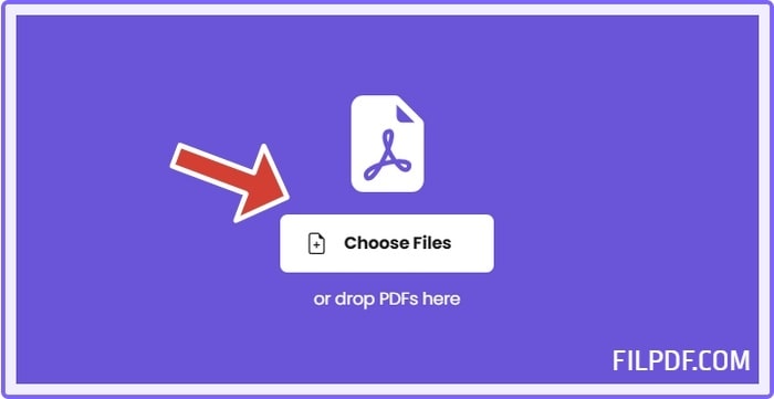 Upload PDF file to online rotation tool