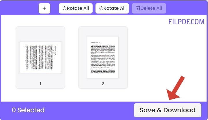 Download your rotated PDF file instantly